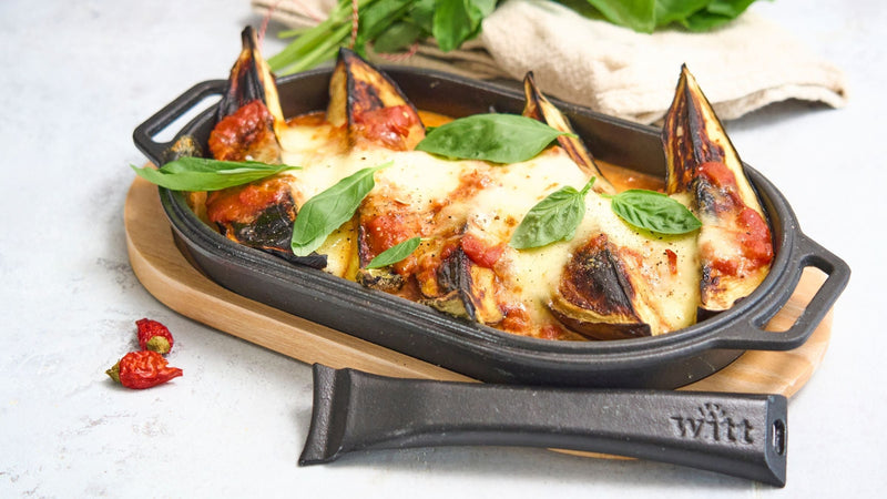 Eggplant Parmigiana in a Pizza Oven