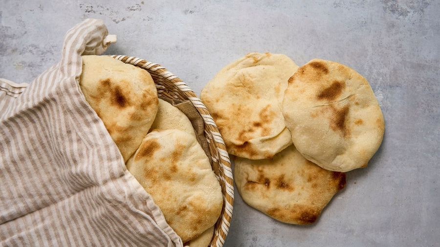 Hjemmelagde pitabrød i pizzaovn