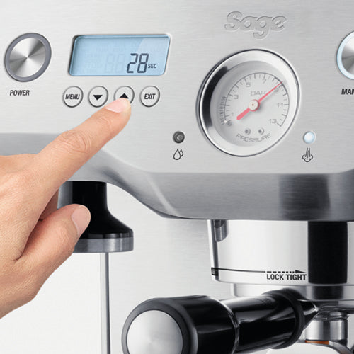 Get your perfect extraction with volumetric or timed shot control