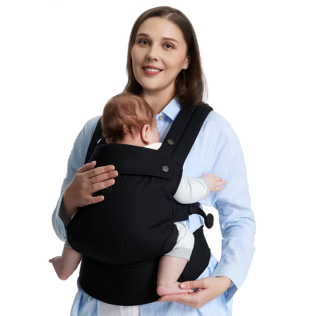 Momcozy PureHug Bomull Myk Strukturert Bærer Sort