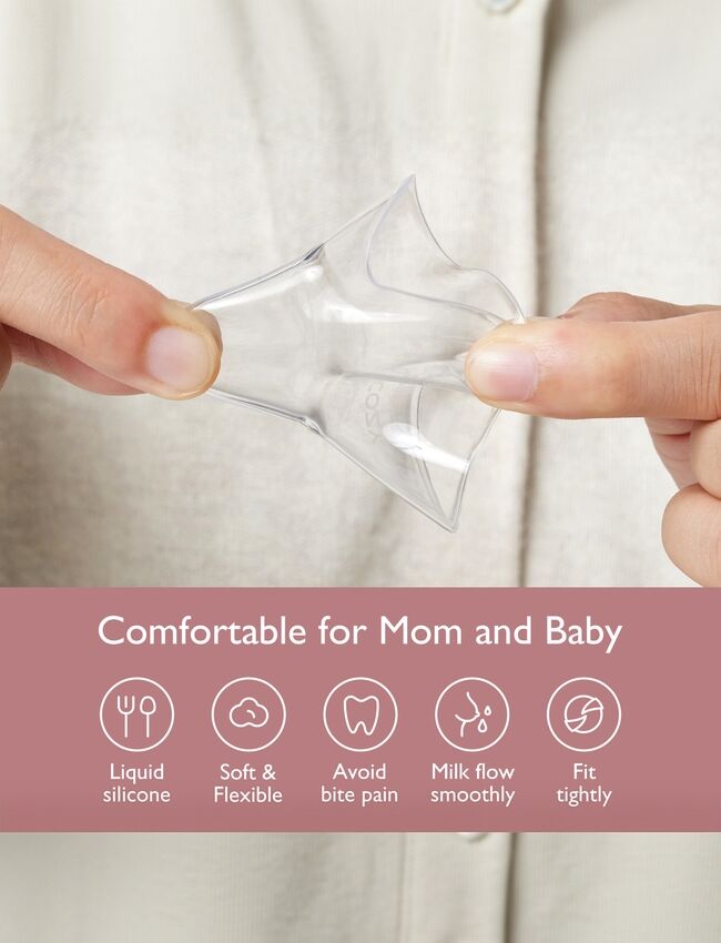 Momcozy Silicone 24mm Nipple Shield Pink