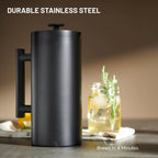 Espro P6 2132C2-19BK French press coffee maker Black steel