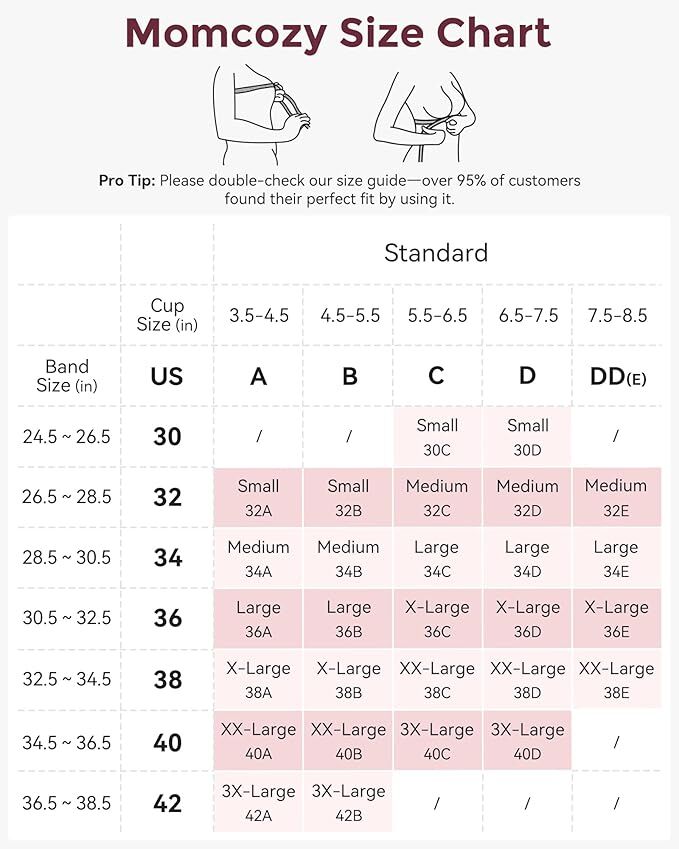 Momcozy YN21 XL Hands-Free Pumping Bra Natural