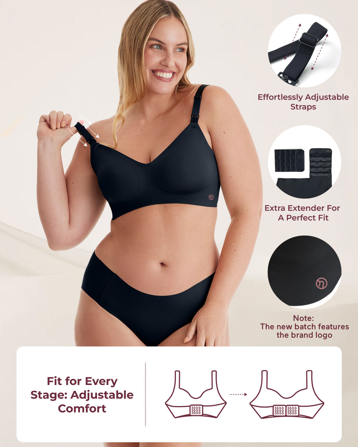 Momcozy YN21 L Hands-Free Pumping Bh Sort