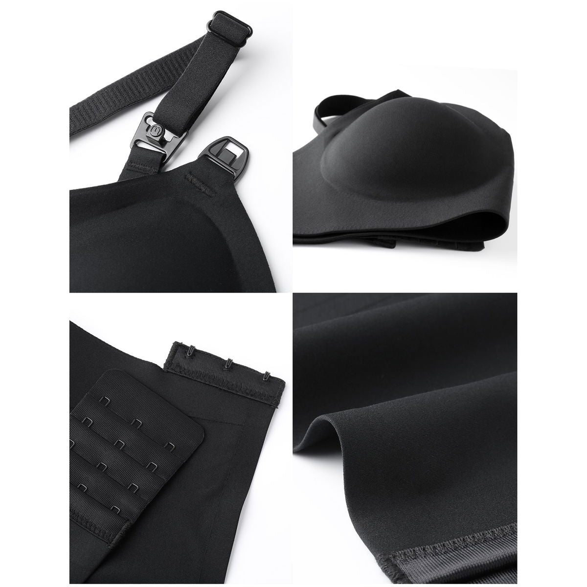 Momcozy YN21 XL Hands-Free Pumping Bra Musta