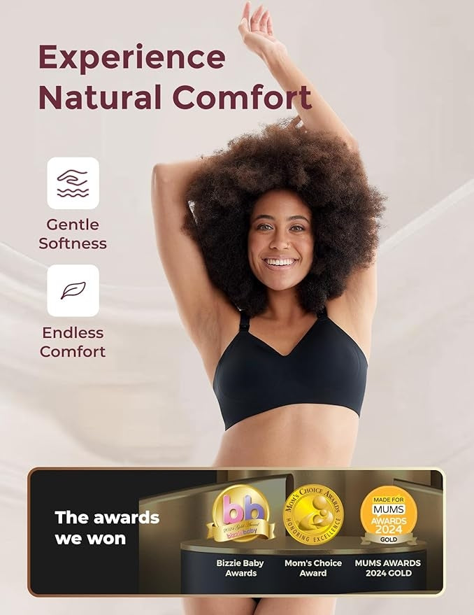 Momcozy YN21 XL Hands-Free Pumping Bra Musta