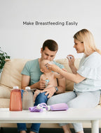 Momcozy Silikoni 5 kpl Uudelleenkäytettävä Maitopussi Harmaa