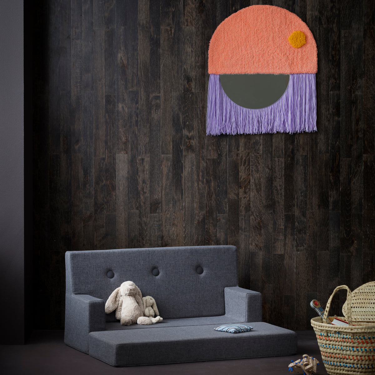 By KlipKlap KK Kids Sofa Blågrå med Grå