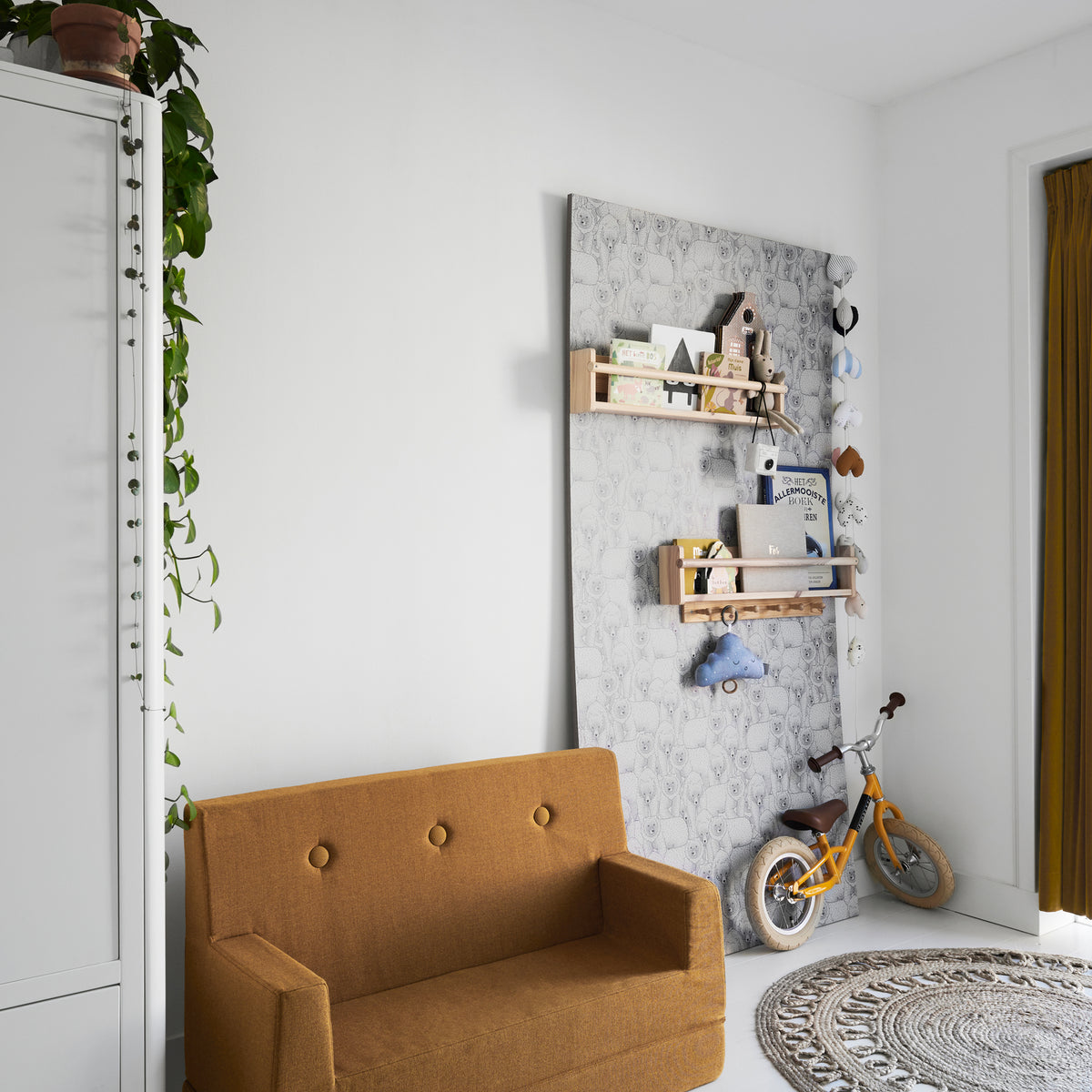 By KlipKlap KK Kids Sofa Sennep m. Sennep