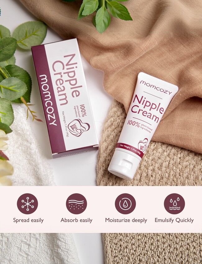 Momcozy 100 % luonnollinen vegaaninen lanoliiniton nännivoide