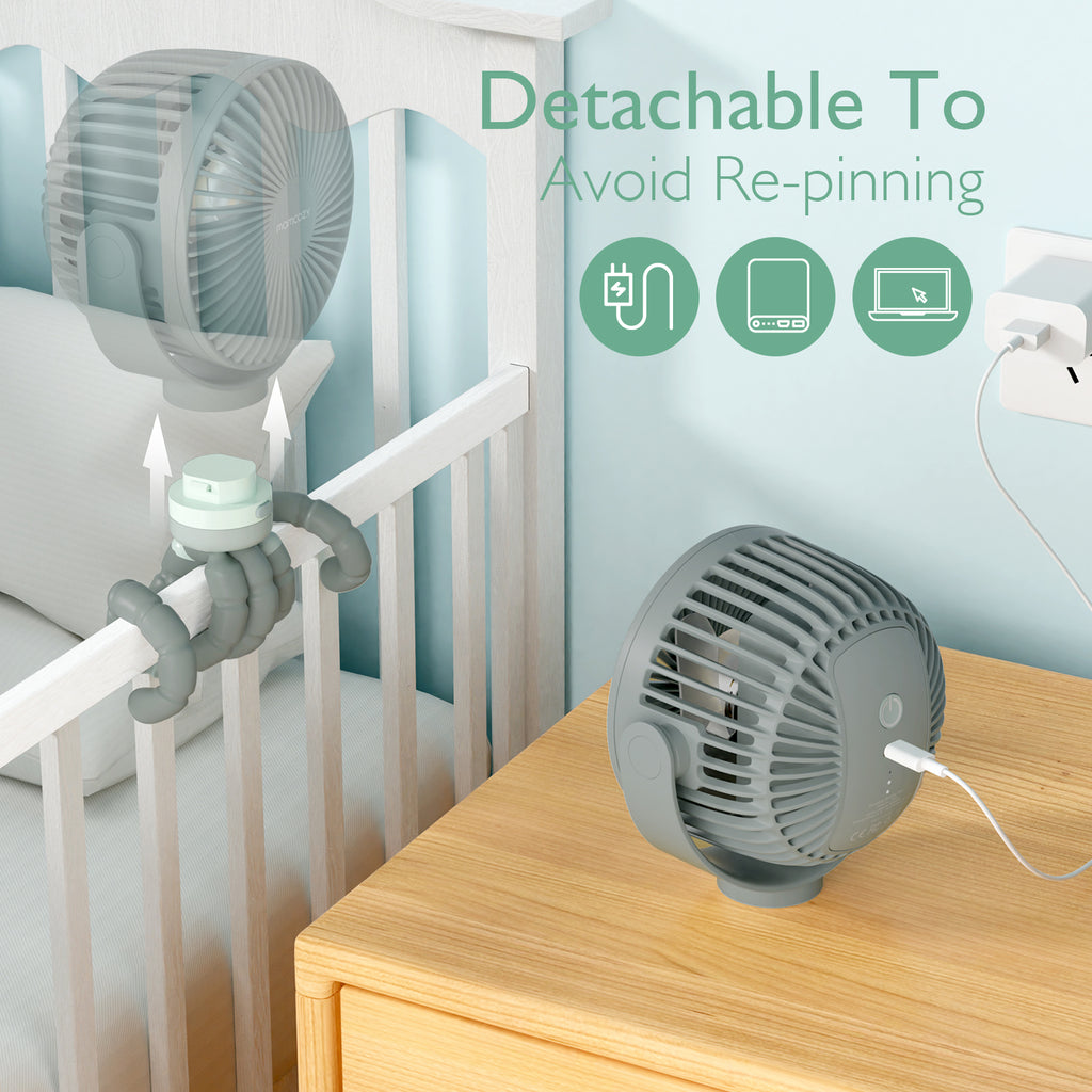 Momcozy Portable Fan Green