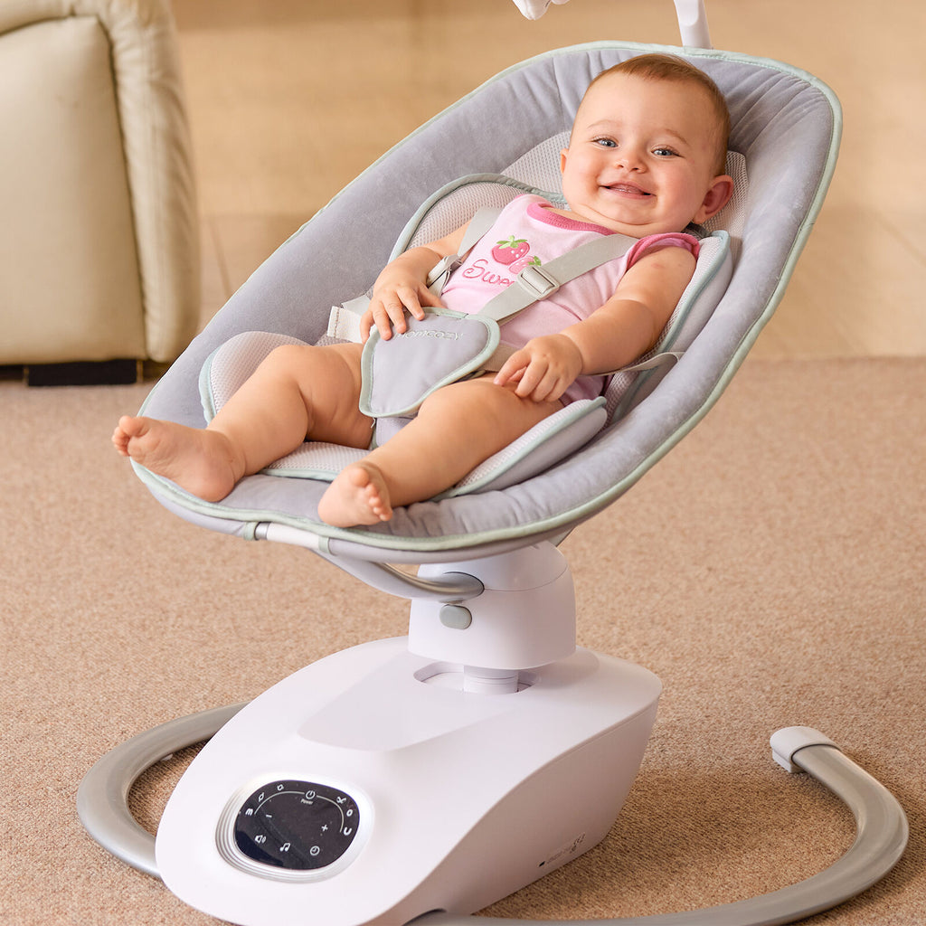 Momcozy CocoSway 3D-liikkeinen sähköinen vauvan keinu