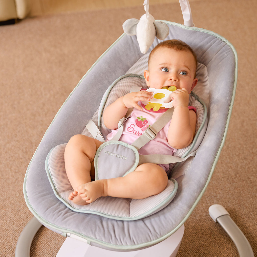 Momcozy CocoSway 3D-liikkeinen sähköinen vauvan keinu