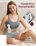 Momcozy YN08 XL Handsfree Pumpnings-BH Grå