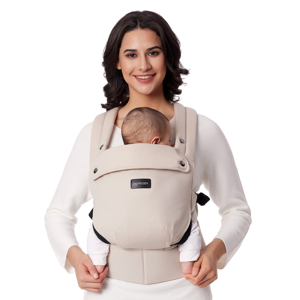 Momcozy PureHug Bomullsmyk Strukturelt Bæresele Khaki
