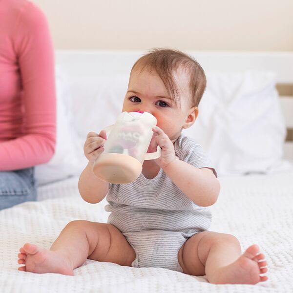 Momcozy Puristusvuotamaton Pidike Vauvanruoan Valmistaja Vaaleanpunainen