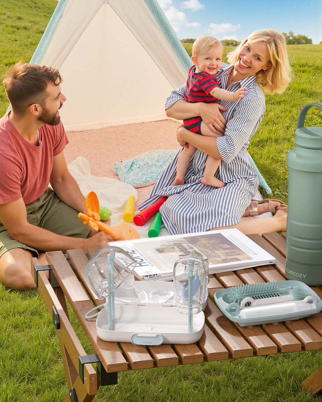 Momcozy 7-in-1 Vauvasetti Vihreä