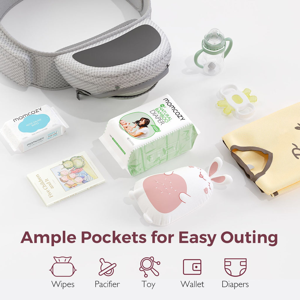 Momcozy Bärsele Air Mesh Höftsele Grå