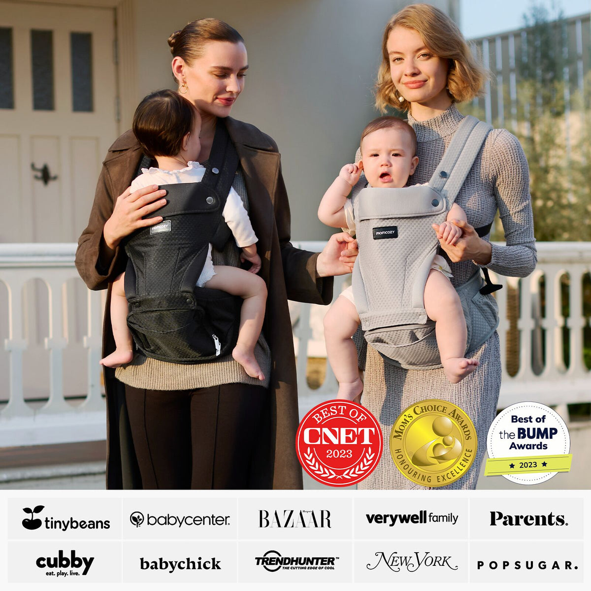 Momcozy Bärsele Air Mesh Höftsele Grå