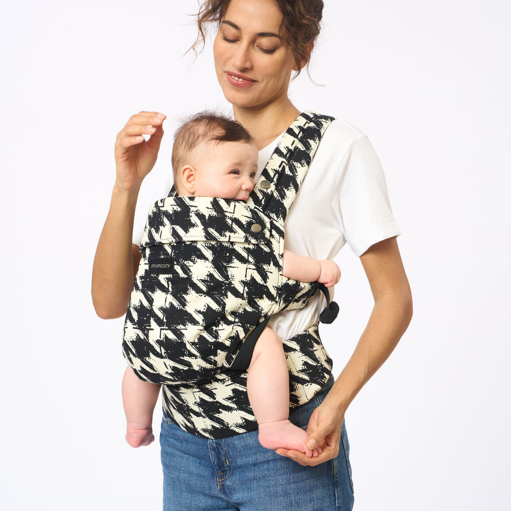 Momcozy PureHug Puuvilla Pehmeä Rakenteinen Kantoreppu Houndstooth