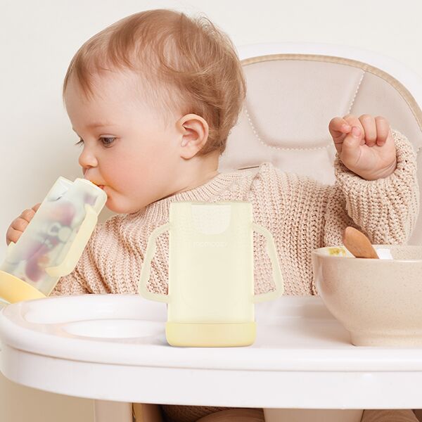Momcozy Squeeze Proof Holder Babymatlagingsmaskin Gul