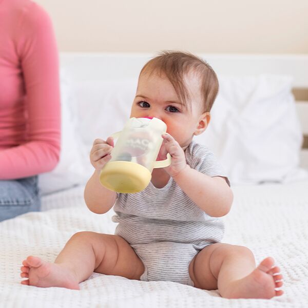Momcozy Squeeze Proof Holder Babymatlagingsmaskin Gul