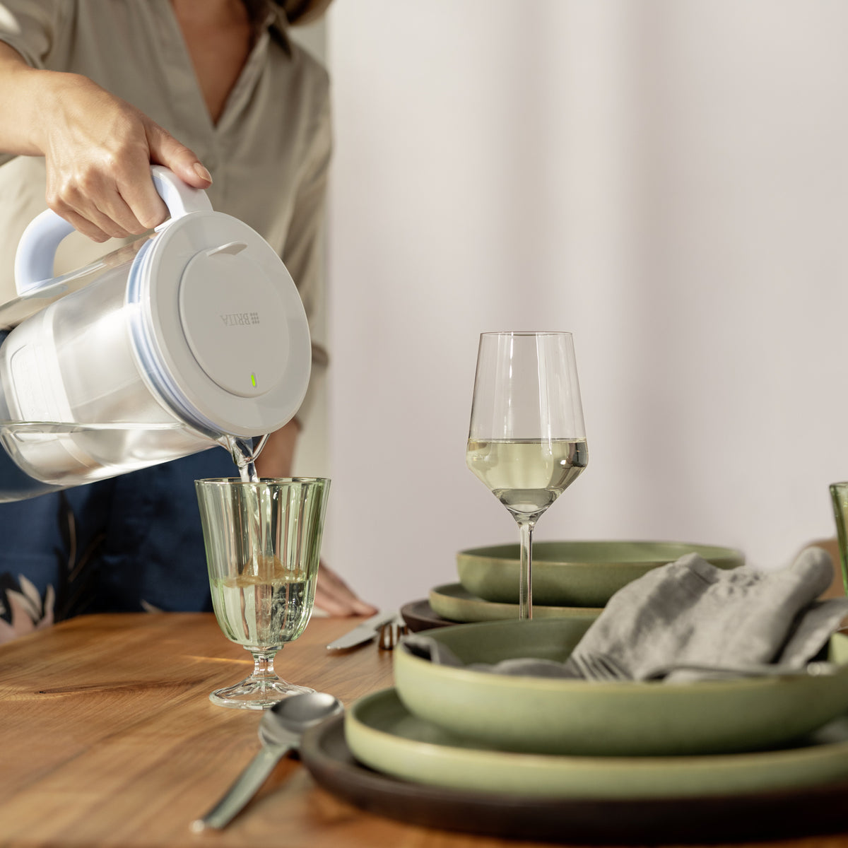 Brita Lasikannu Vaaleansininen