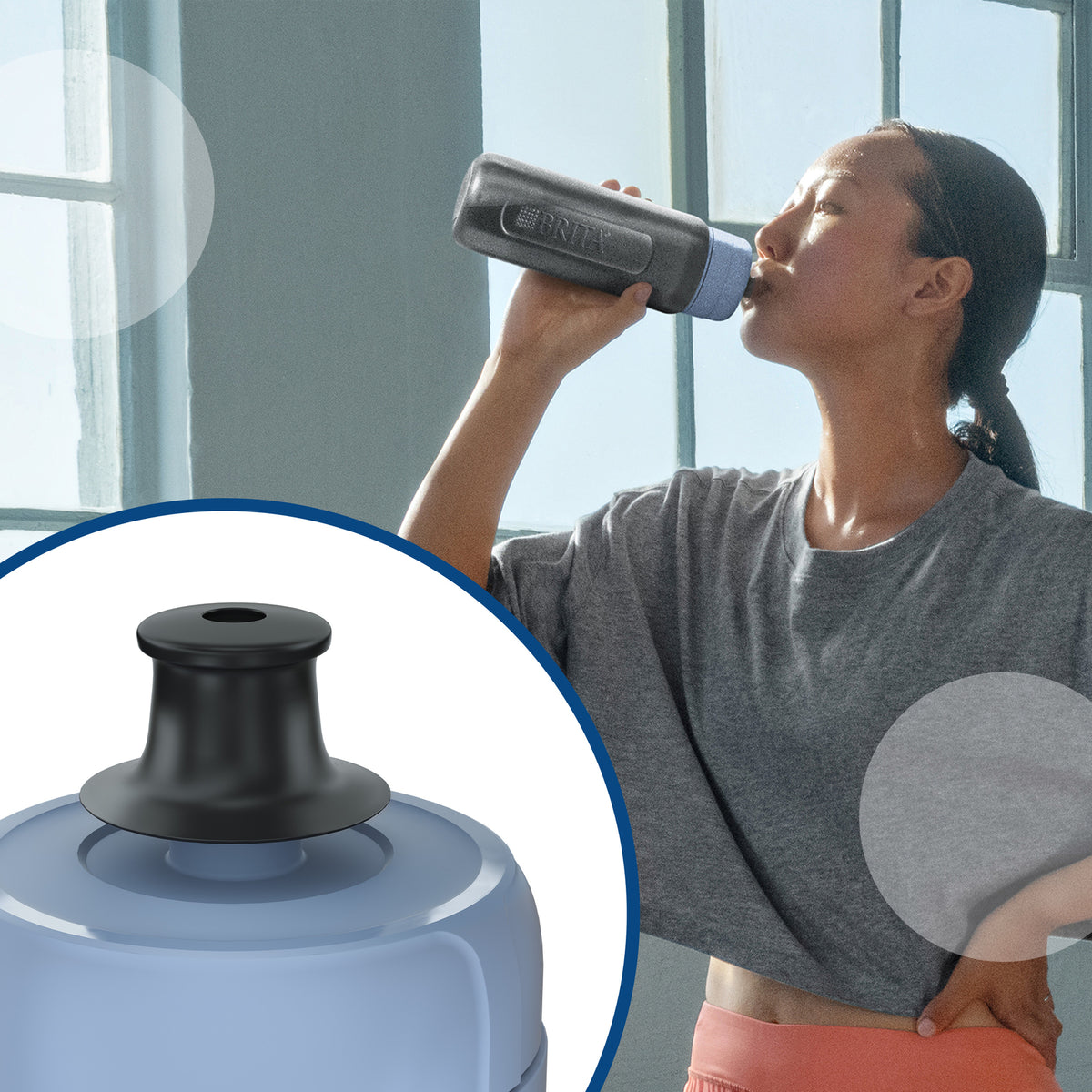 Brita Active Vattenflaska Ljusblå
