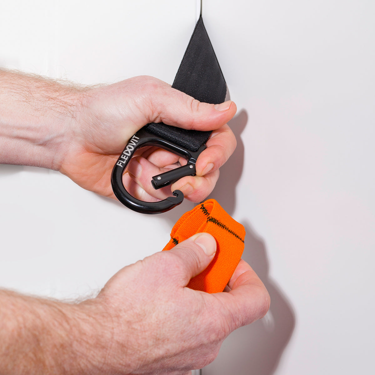 FLEXVIT Door-Anchor Handle and anchoring for training band Black