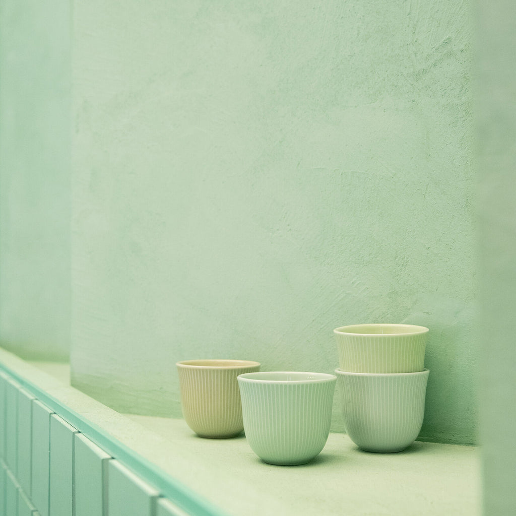 Loveramics 150ml Embossed Cup Celadon Blue