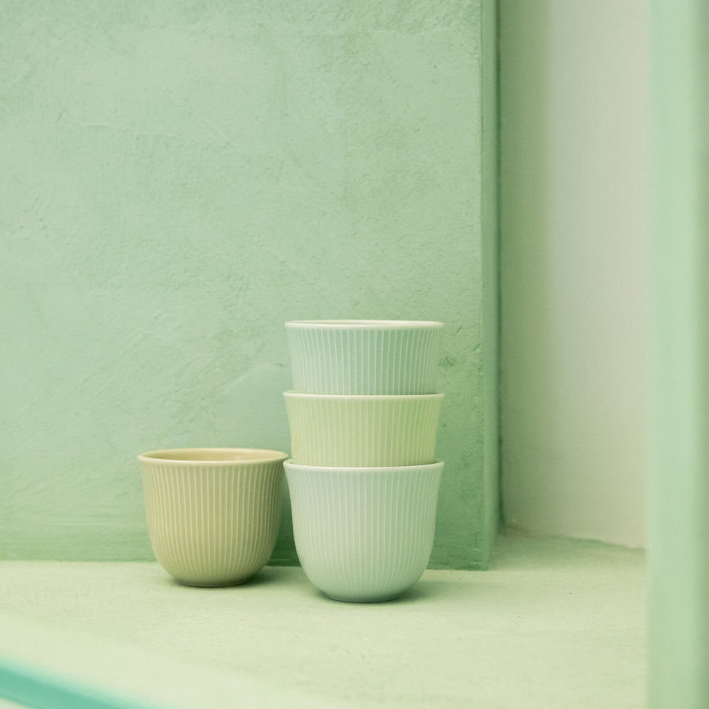 Loveramics 150ml Embossed Cup Celadon Blue