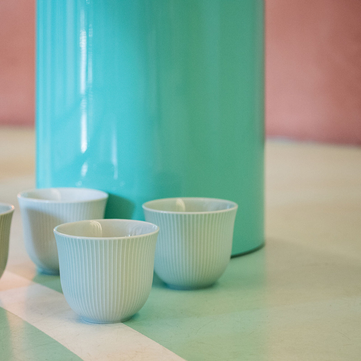 Loveramics 250ml Embossed Cup Taupe