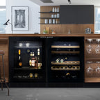 Witt WCU6082-2BG Undercounter Wine Black