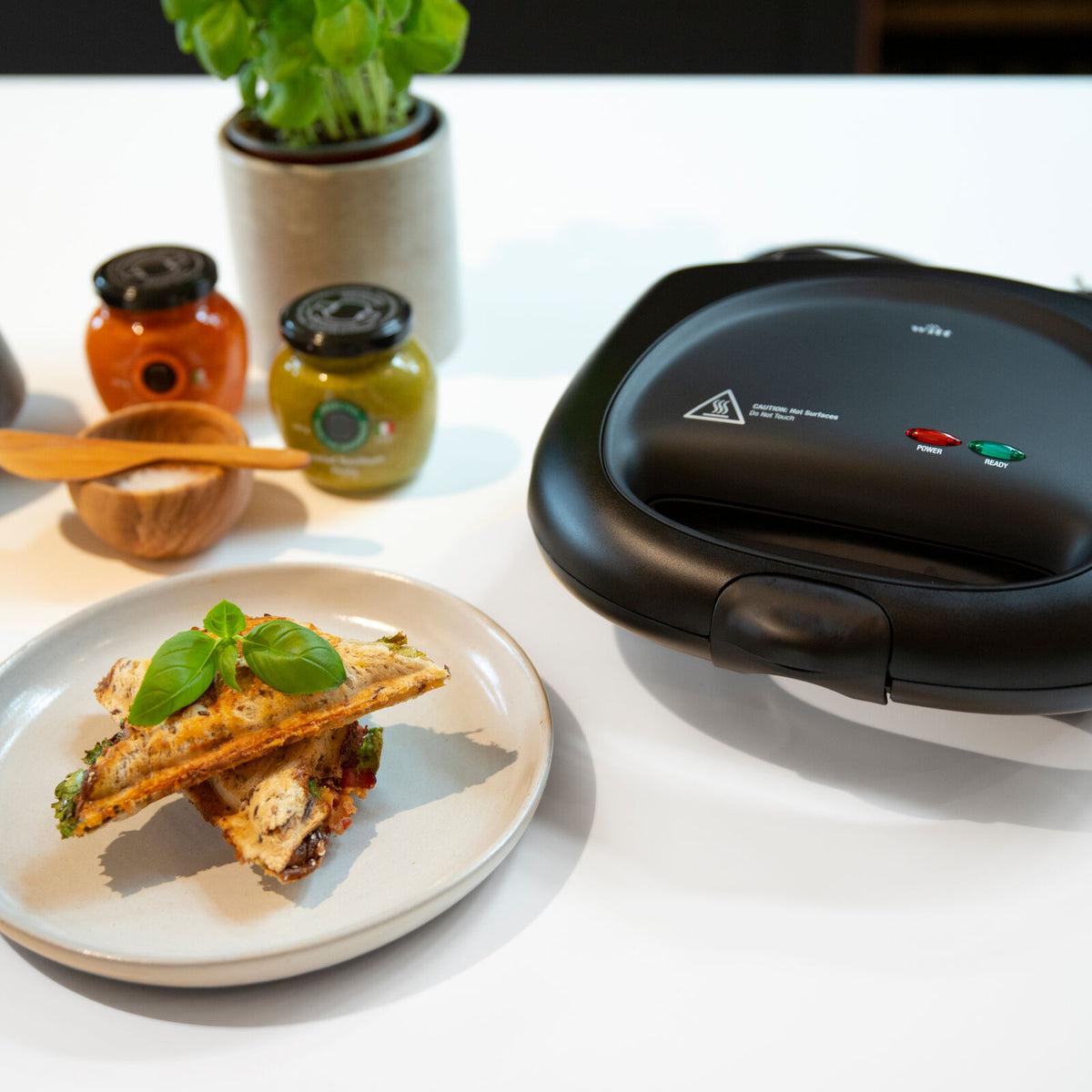 Witt Premium Sandwichgrill og smørbrødgrill Svart