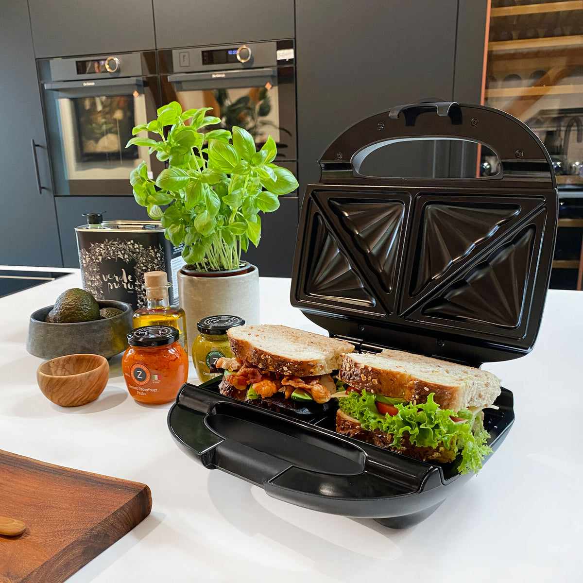 Witt Premium Sandwichgrill og smørbrødgrill Svart