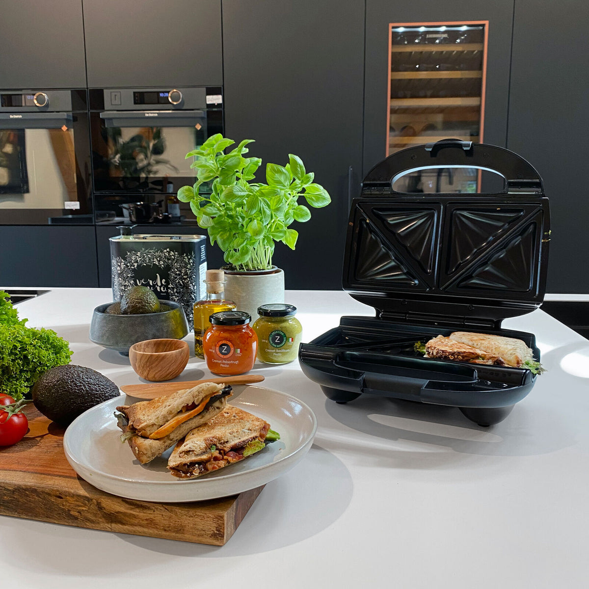 Witt Premium Sandwichgrill og smørbrødgrill Svart