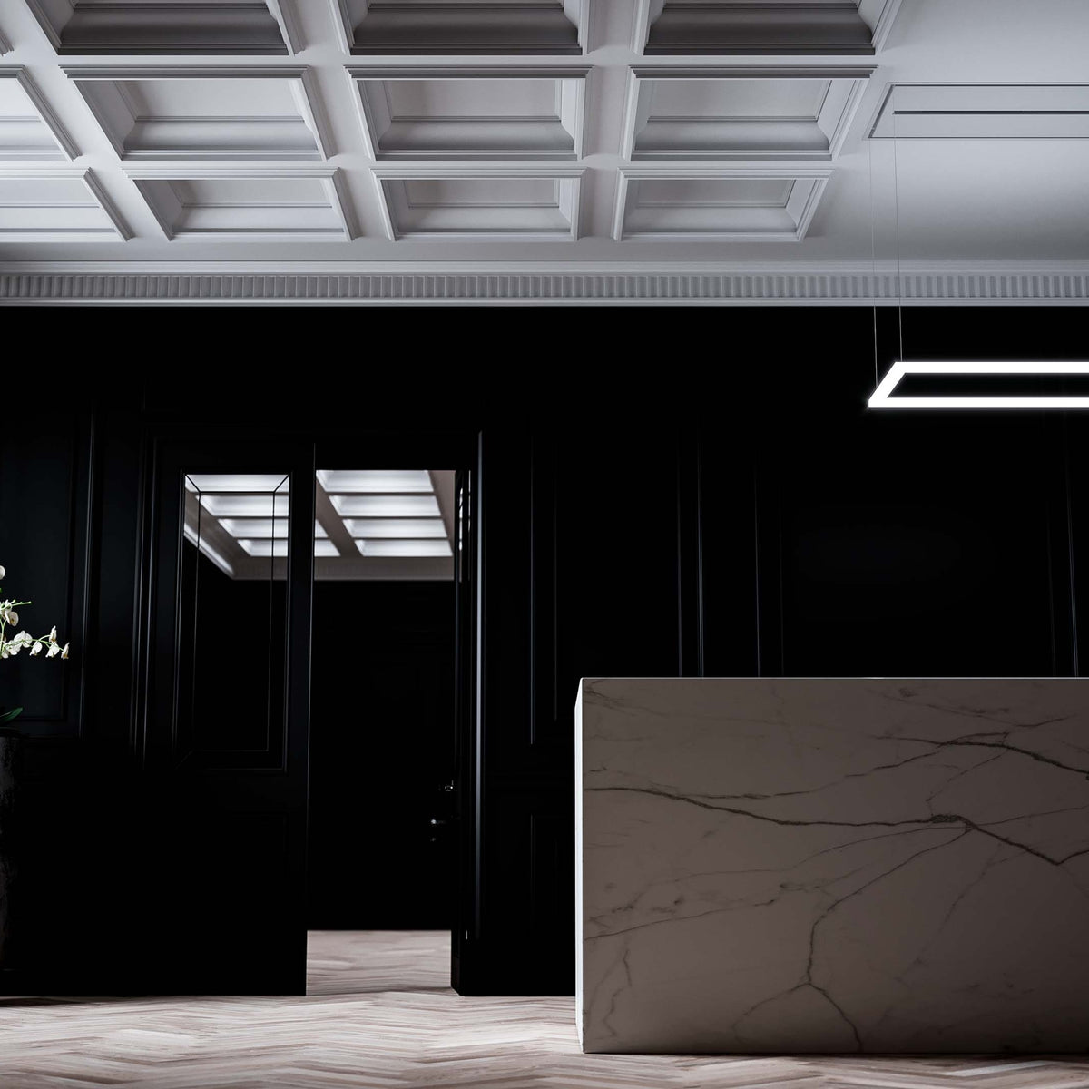 Witt Marble White kattotuuletin valkoinen