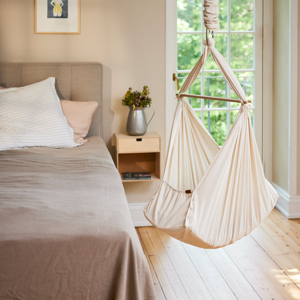 Membantu Basic Organic Baby Hammock Nature