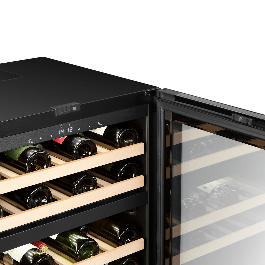 Witt WU6082T2-2B39 Undercounter Wine Black