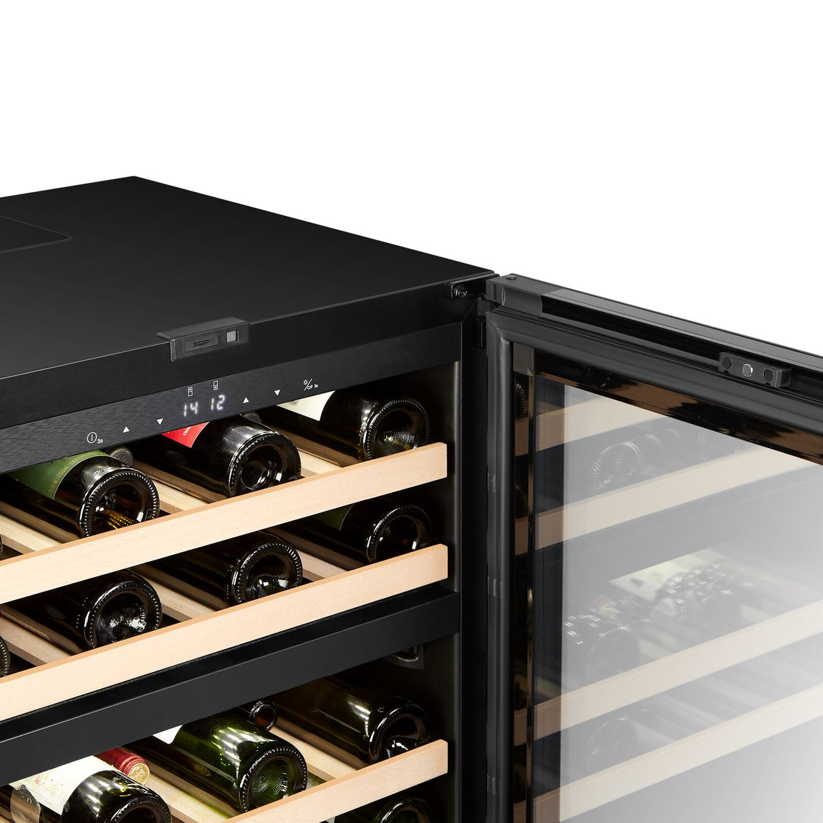 Witt WU6082T2-2B39 Undercounter Wine Black