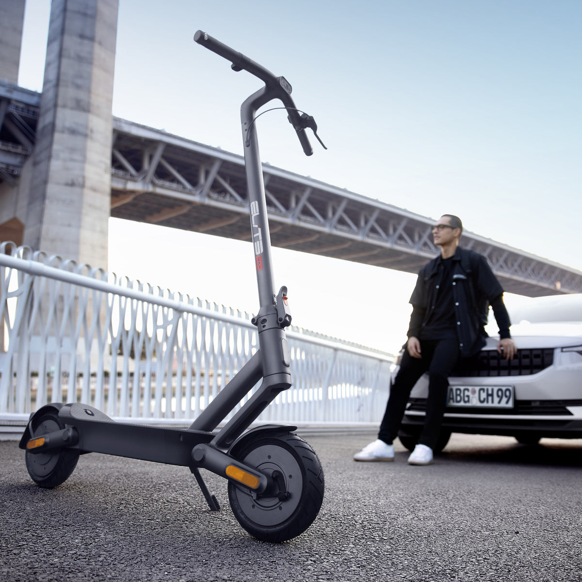 Yadea Elite Max Elsparkcykel 20 km/t Elsparkcykel Grå