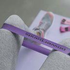 Let's Bands Powerband Mini Heavy, Sæt med 10 Lilla Mini Bands Elastisk Mini band Lilla