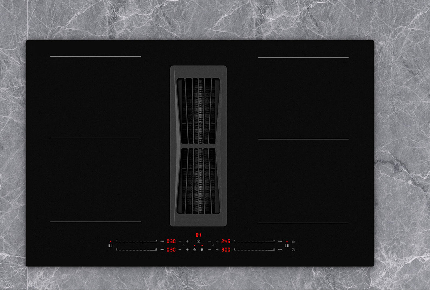 Witt Classic Heat 80 R Hood in hob Black