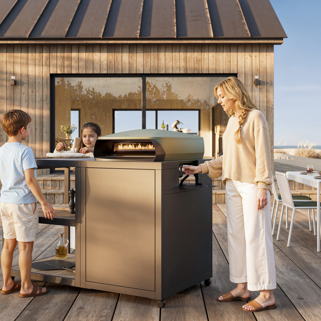 Witt Piccolo Rotante 16in DE Pizza oven Green