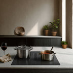 Witt Luna 78MW Hood-in-hob Sort