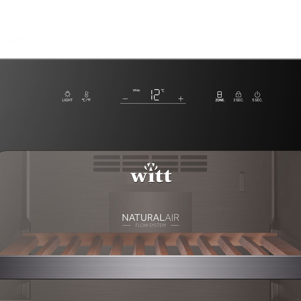 Witt WCF190B219E2 Freistehender Wein Schwarz