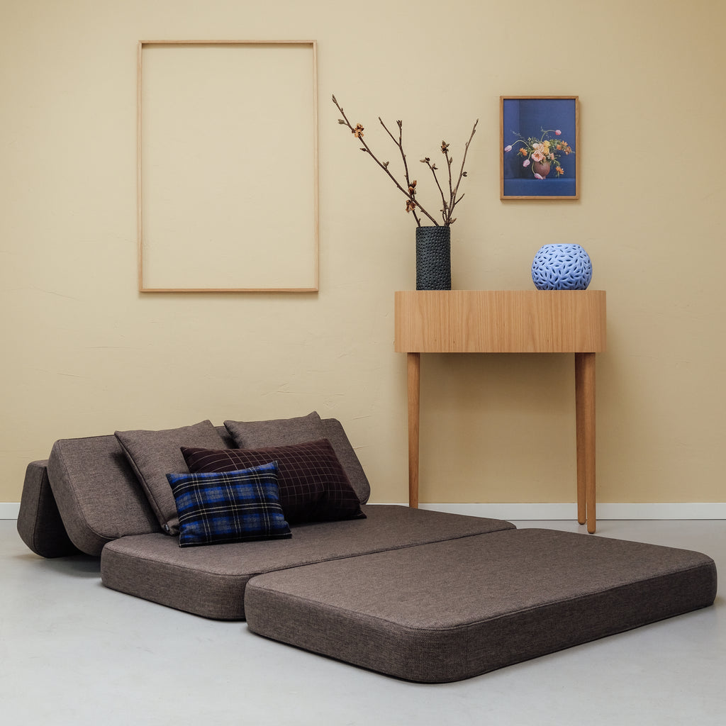 by KlipKlap 3 Fold Sofa 120 cm Brown