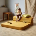 by KlipKlap 3-osainen sohva 120 cm Mustard
