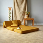 by KlipKlap 3-osainen sohva 120 cm Mustard