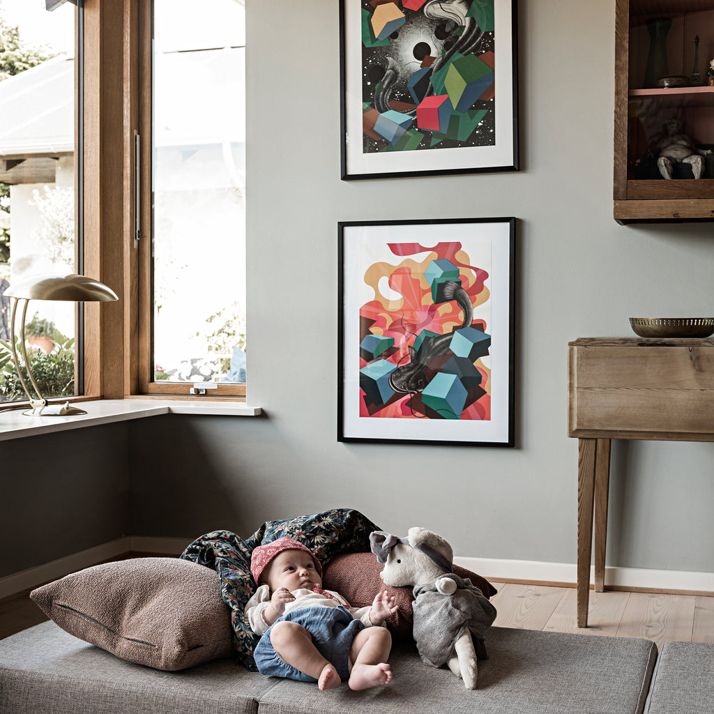 By KlipKlap KK 3 Fold Sofa Enkelt Blød Multi Grå m. Grå